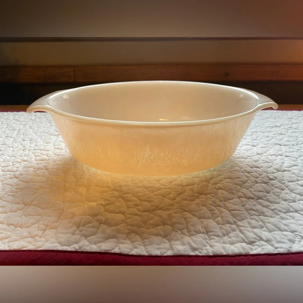 Anchor Hocking Ovenware Oval Baking Dish 9" x 7.5” x 3”Peach Baking 1 1/2 Quart